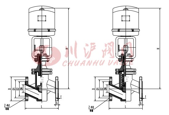 電動(dòng)襯氟調(diào)節(jié)閥 結(jié)構(gòu)圖